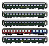 095-LS97032 - H0 - 5er Set Personenwagen DB/SBB, Ep.IVa, D568